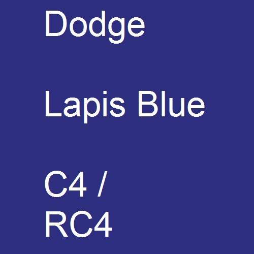 Dodge, Lapis Blue, C4 / RC4.